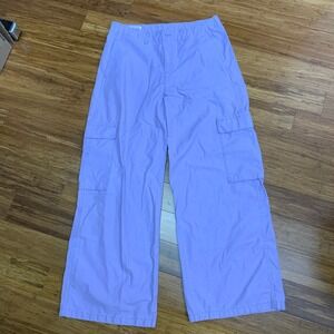 Levis Lavender Cargo Pants Womens Size‎ 29 Wide Leg Utility Jeans Pastel Cotton
